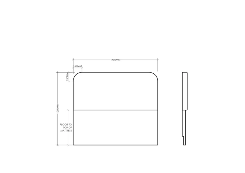 1450mm x 1250mm