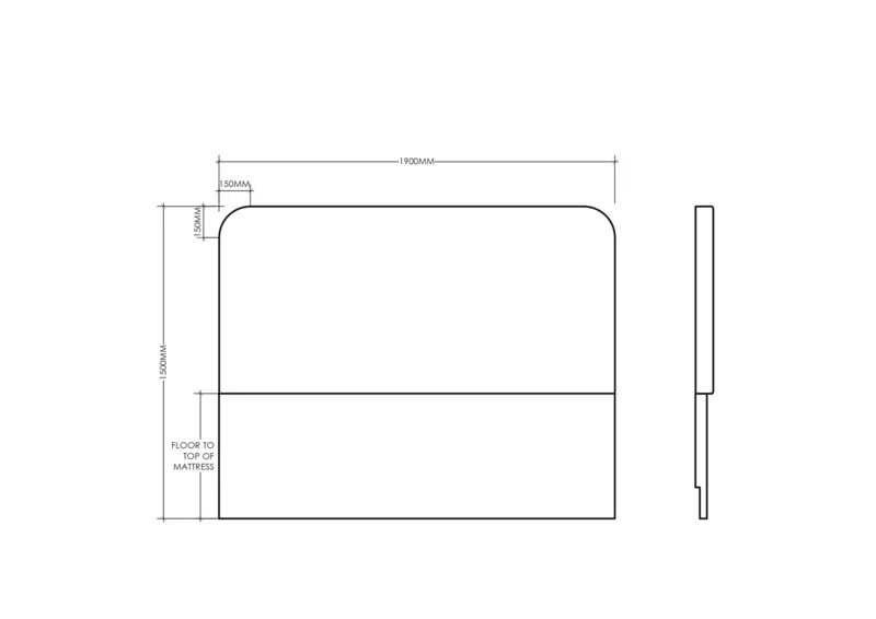 1900mm x 1500mm