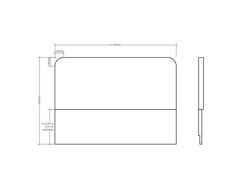 2100mm x 1500mm