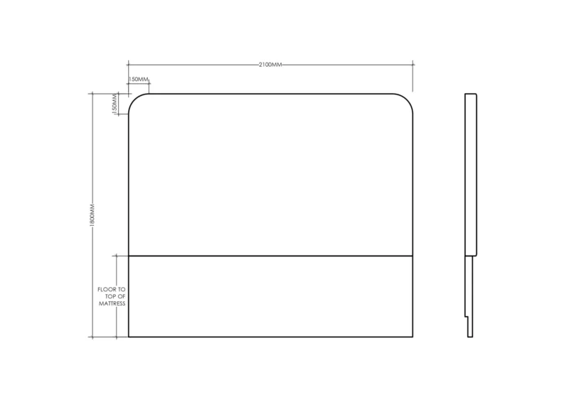2100mm x 1800mm