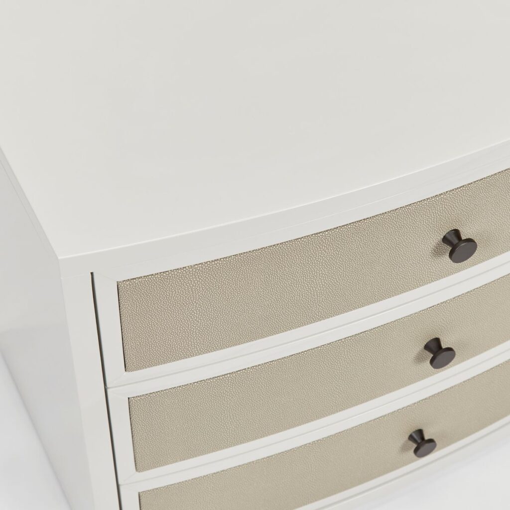 Diaz Bedside | French Grey Shagreen, 750mm