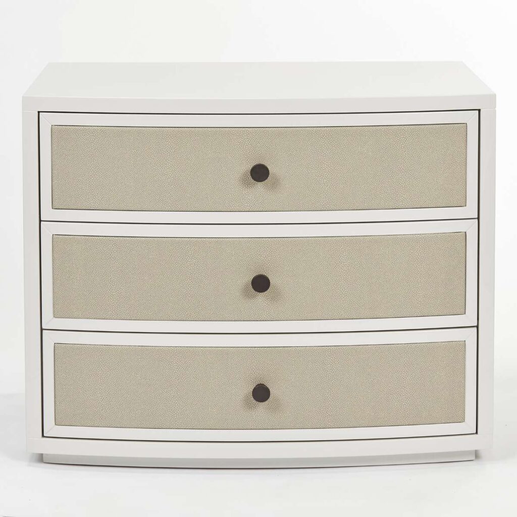 Diaz Bedside | French Grey Shagreen, 750mm