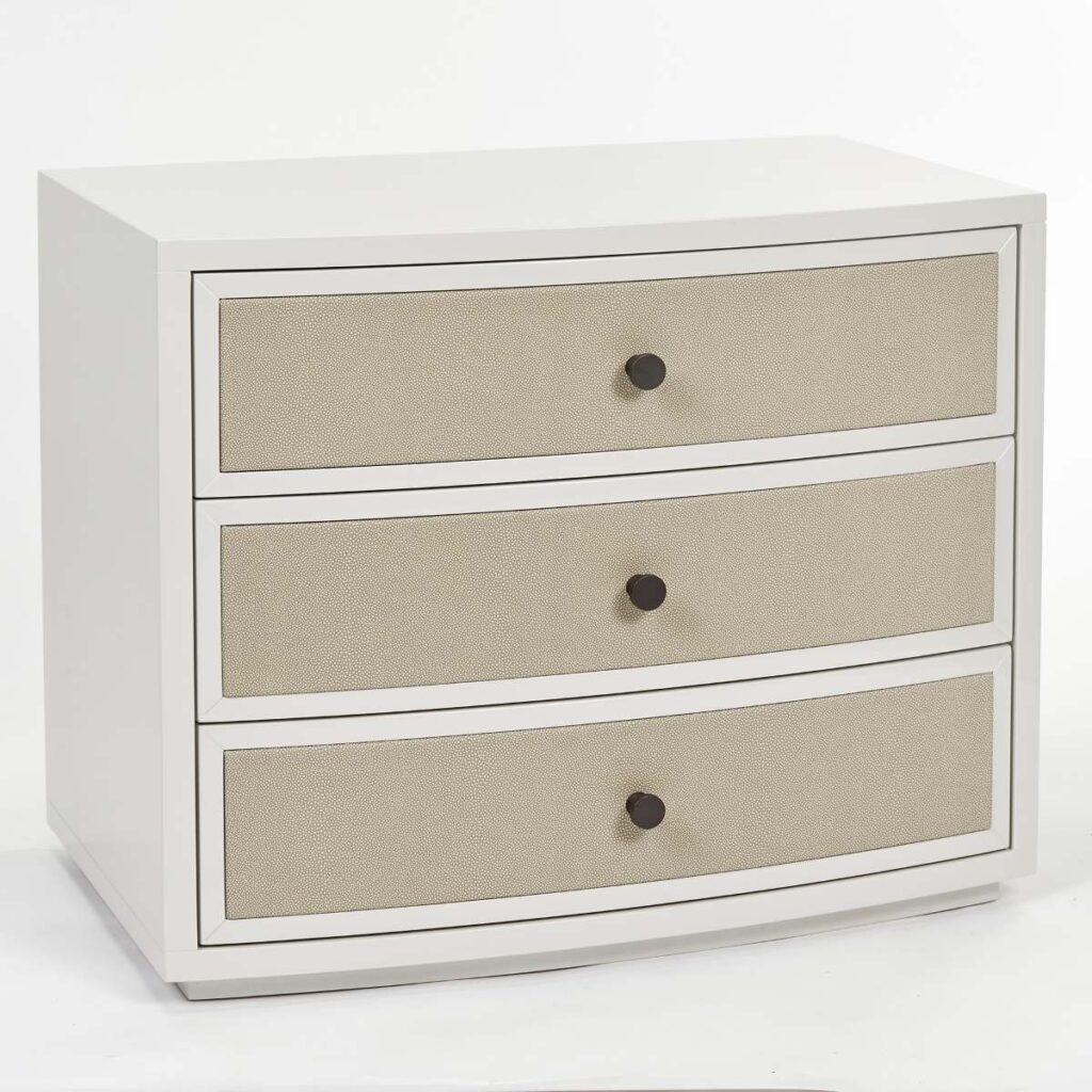Diaz Bedside | French Grey Shagreen, 750mm