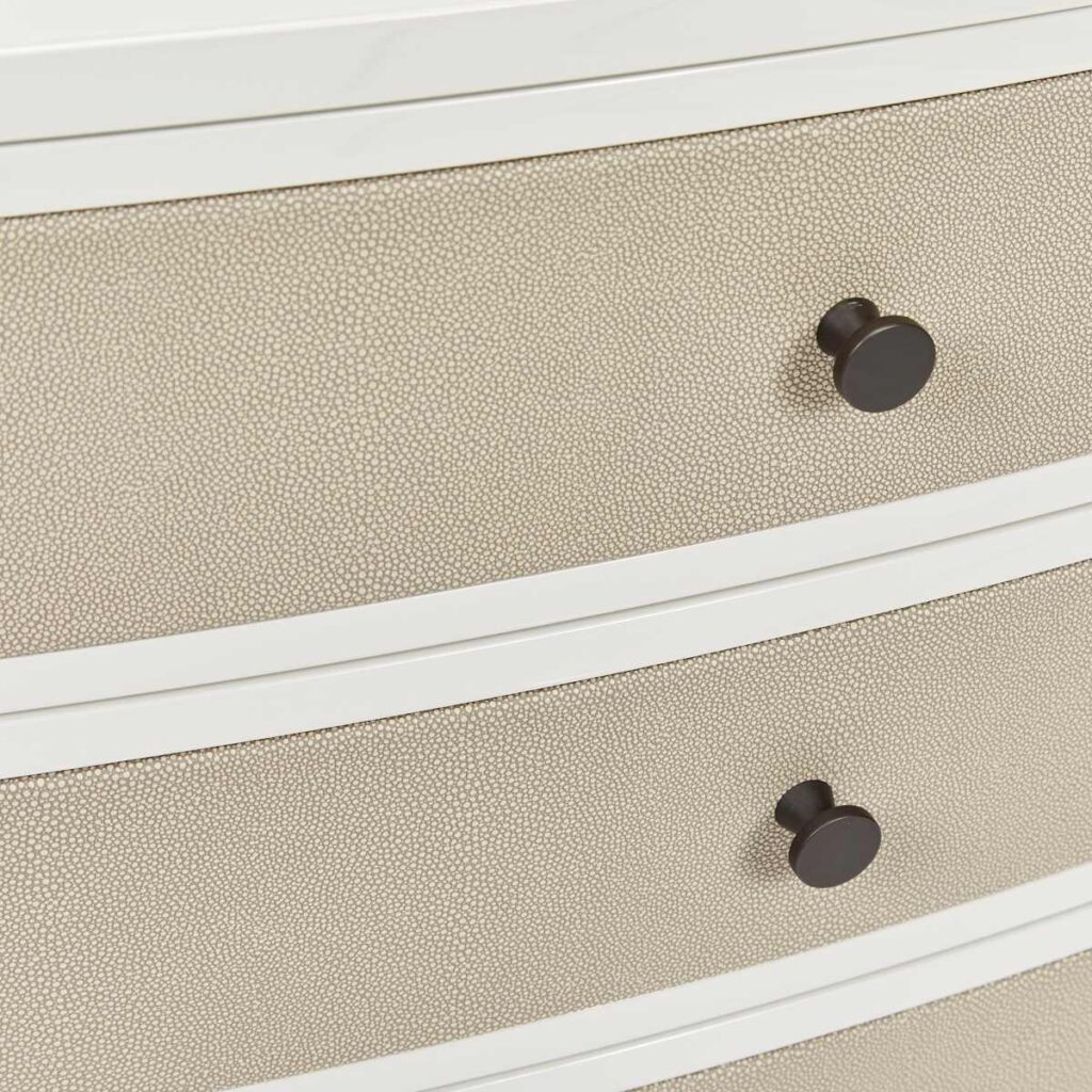 Diaz Bedside | French Grey Shagreen, 750mm