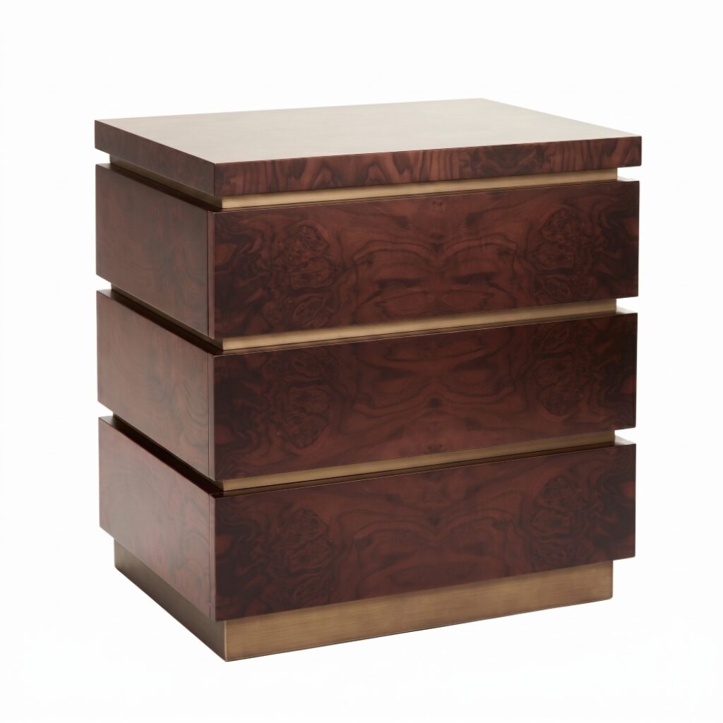 Anderson Bedside | Burr Walnut