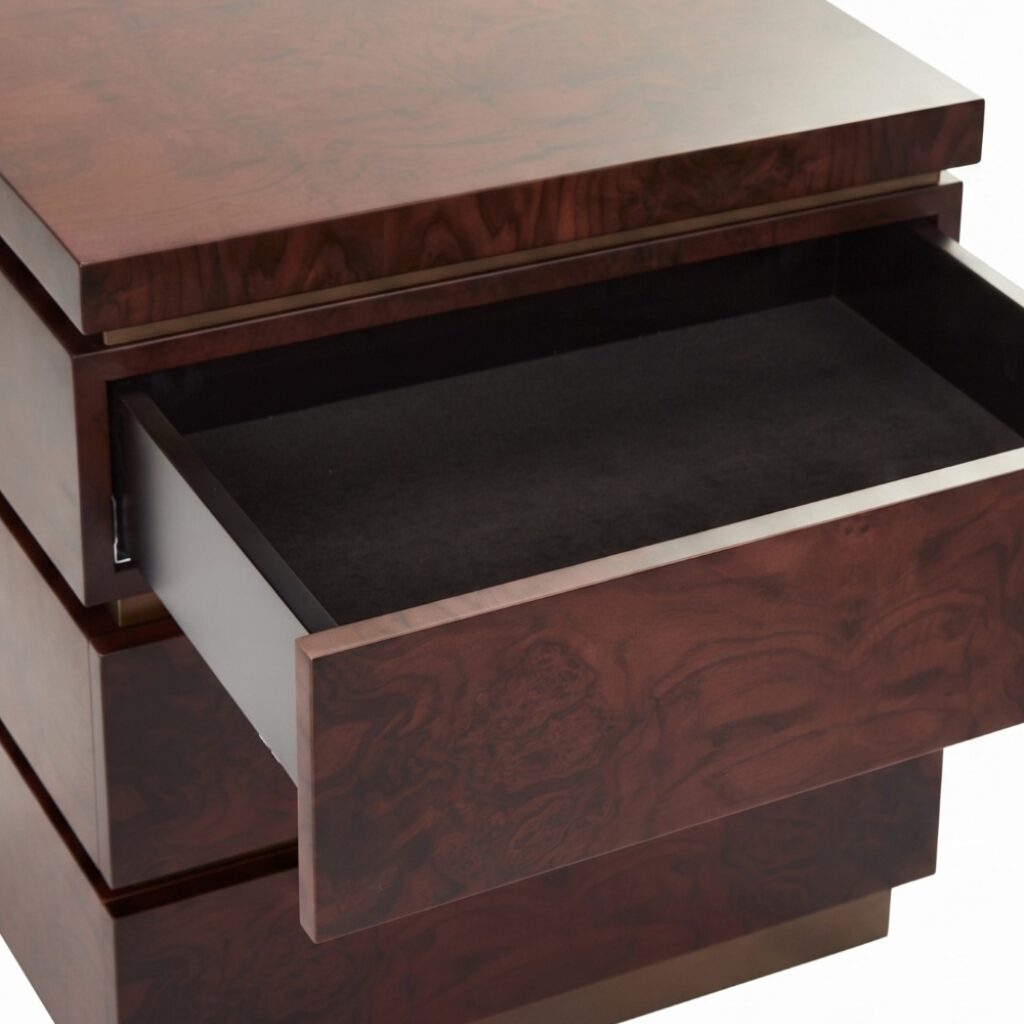 Anderson Bedside | Burr Walnut
