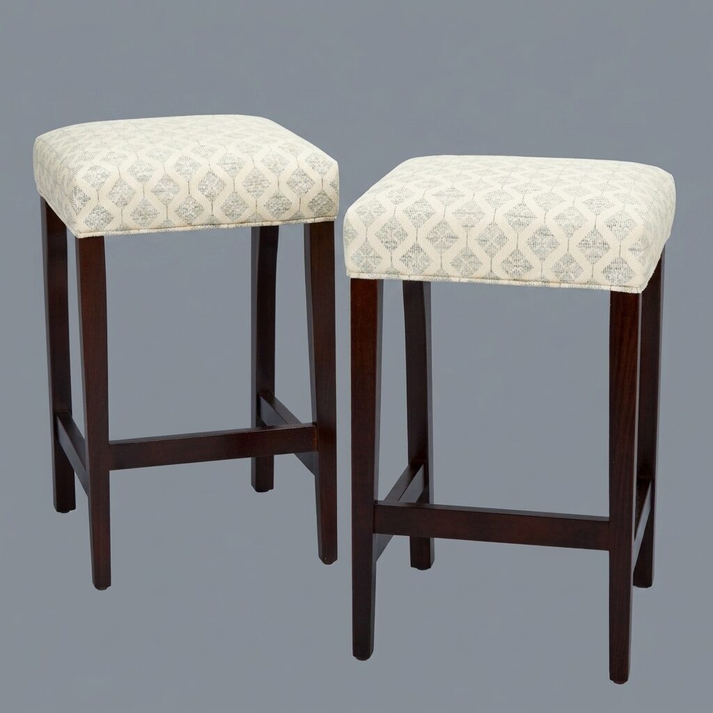 Simple Barstool | Jane Churchill Kiplin Aqua