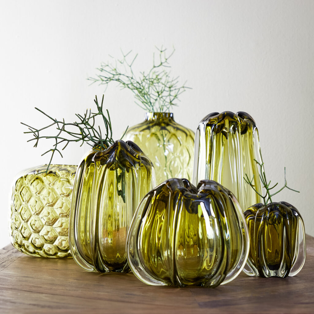 Murela Glass Object 220 | Olive Green