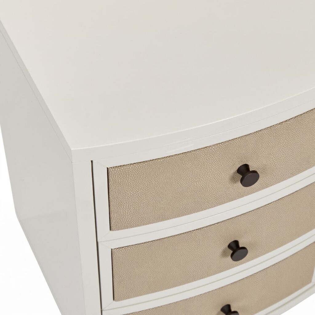 Diaz Bedside | French Grey Shagreen, 500mm
