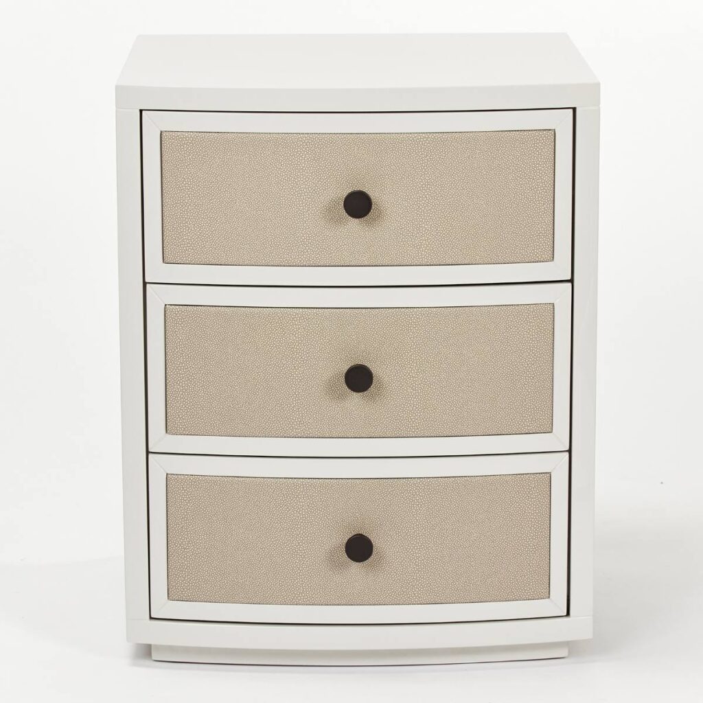 Diaz Bedside | French Grey Shagreen, 500mm