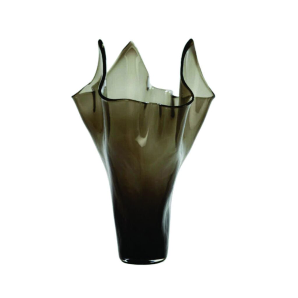 Aiora Vase | Glass Dark Grey 400mm