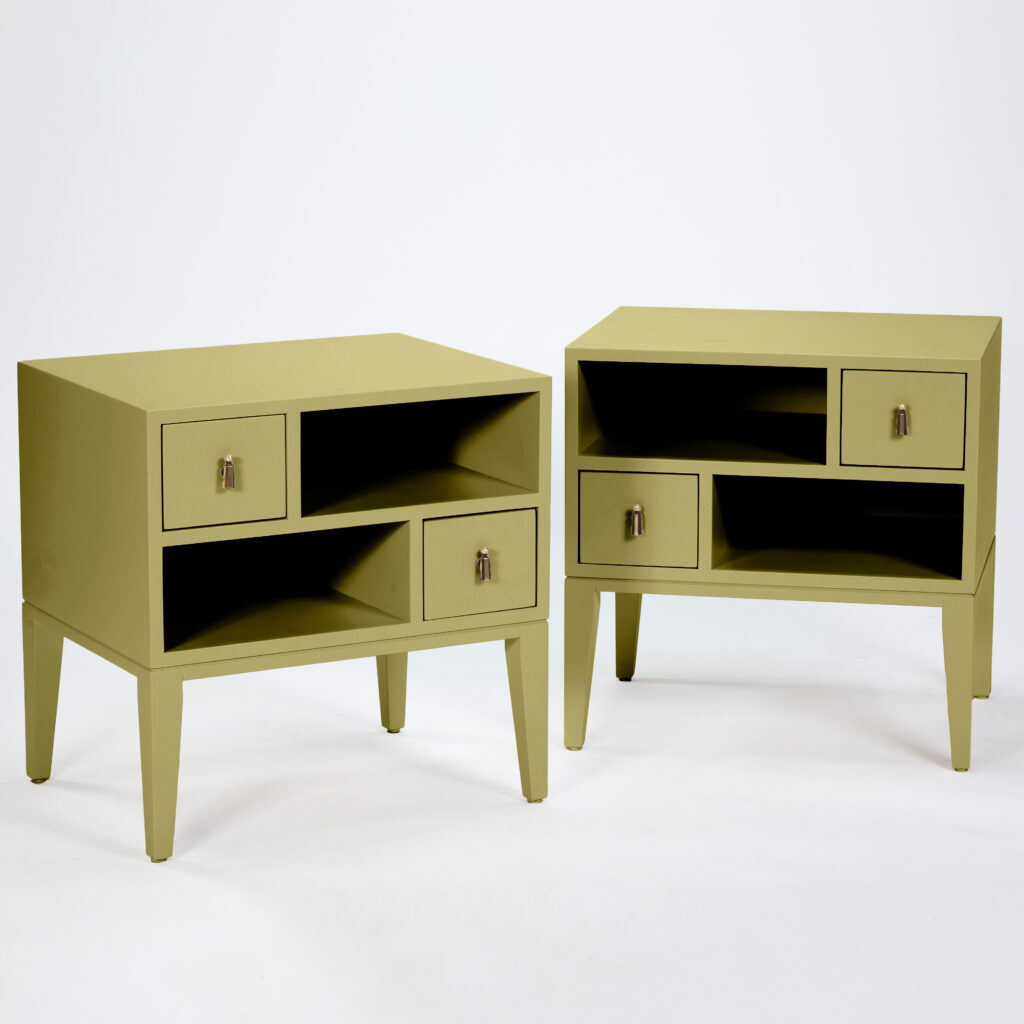 color collection two drawer bedside