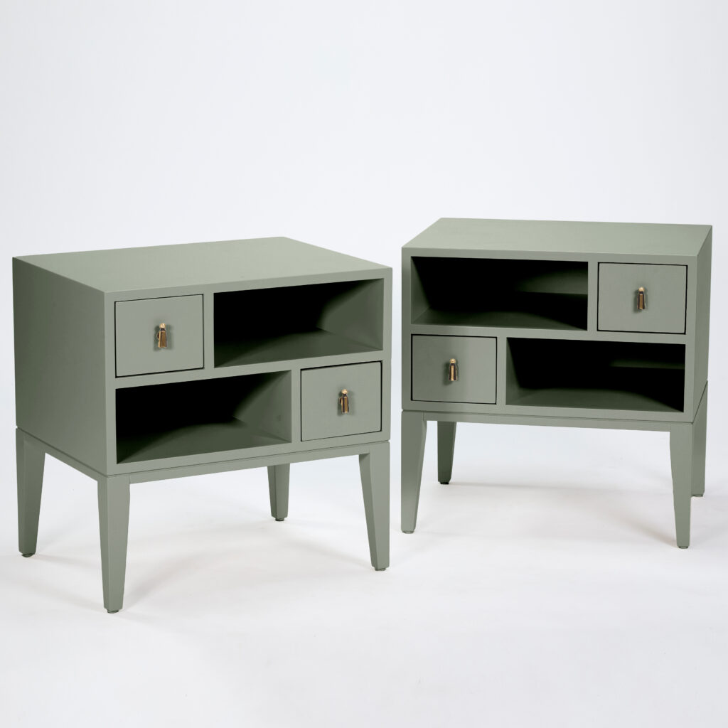 color collection two drawer bedside
