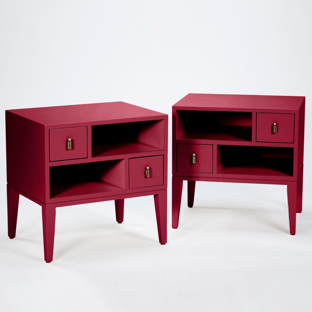 color collection two drawer bedside