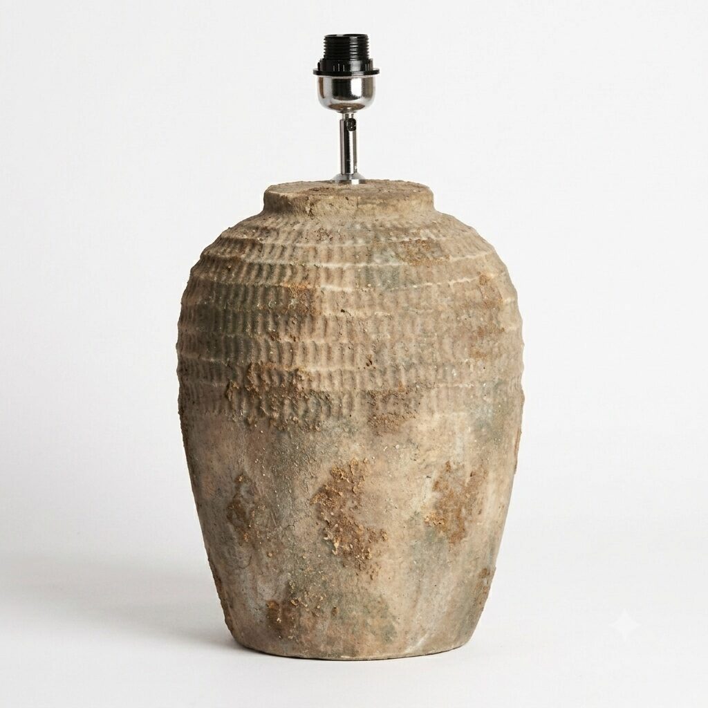 Minora Lamp Base | Ceramic Antique Dark Brown