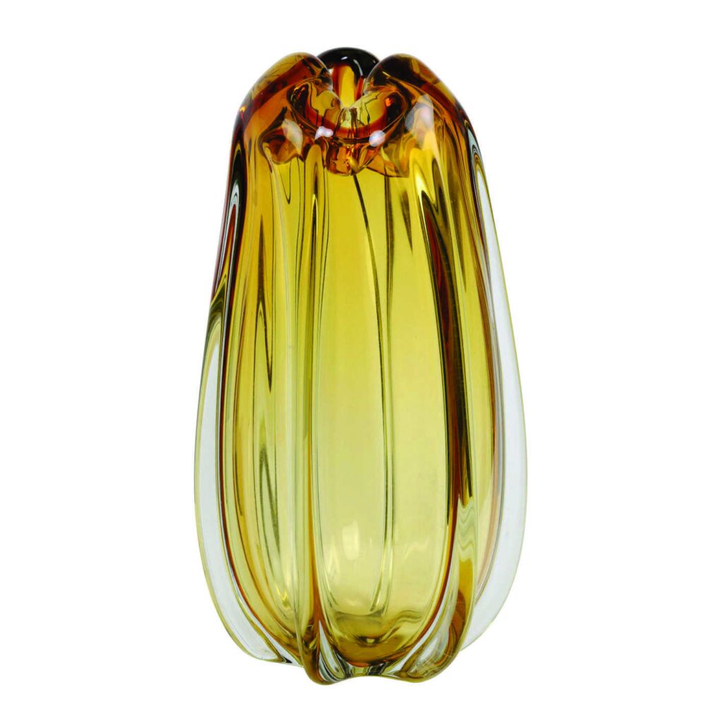Murela Glass Vase | Amber 380mm