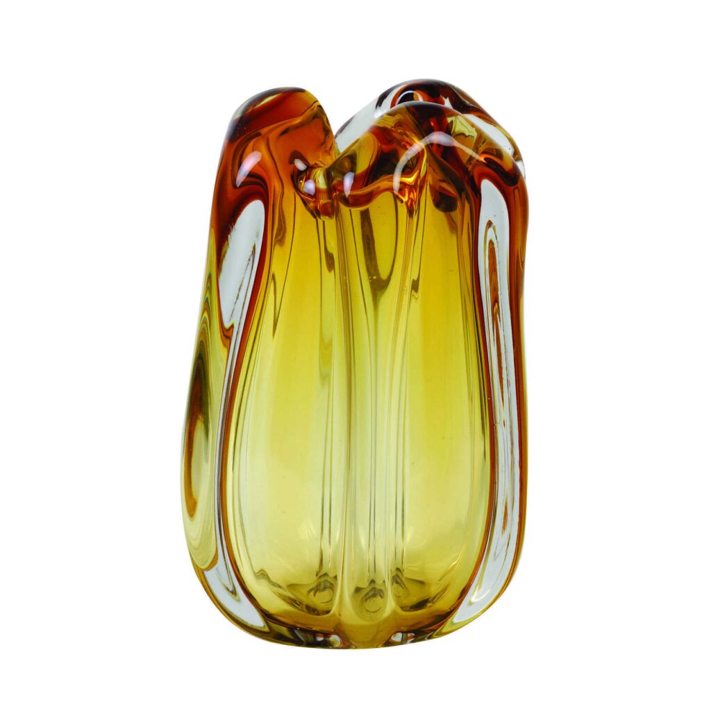Murela Glass Vase | Amber 280mm