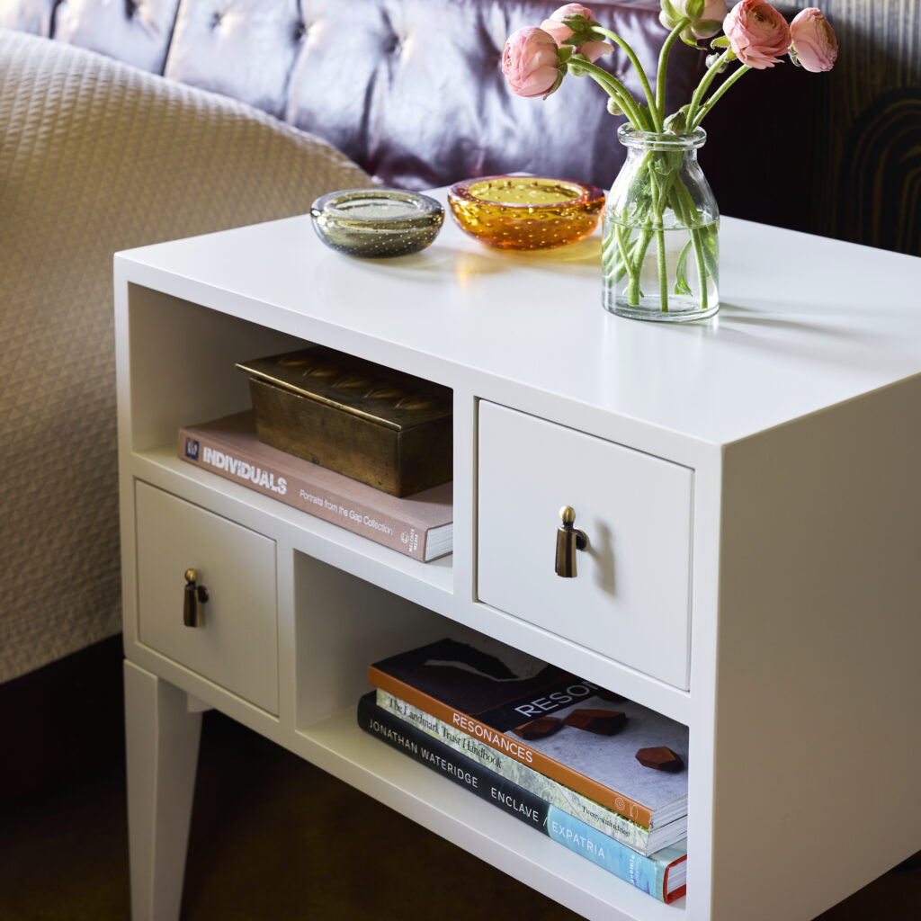 color collection two drawer bedside