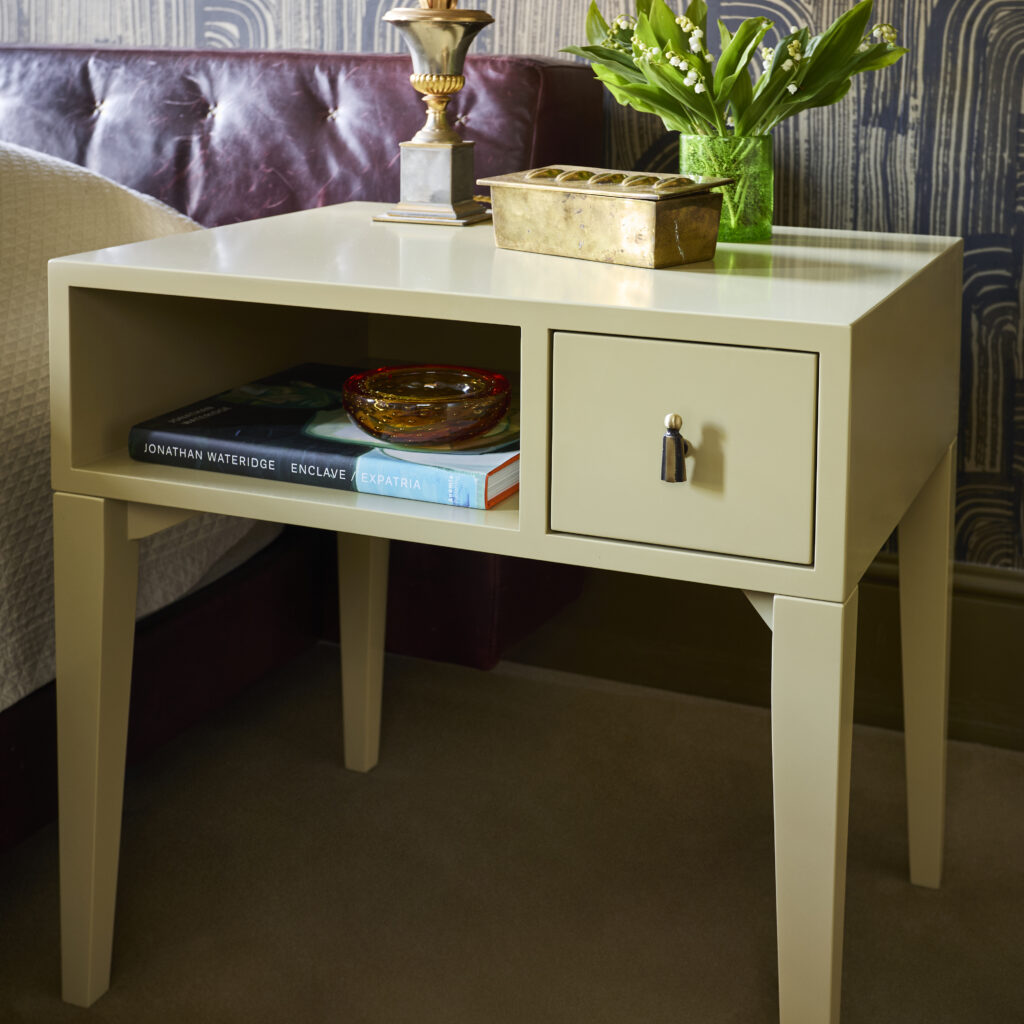 color collection one drawer bedside