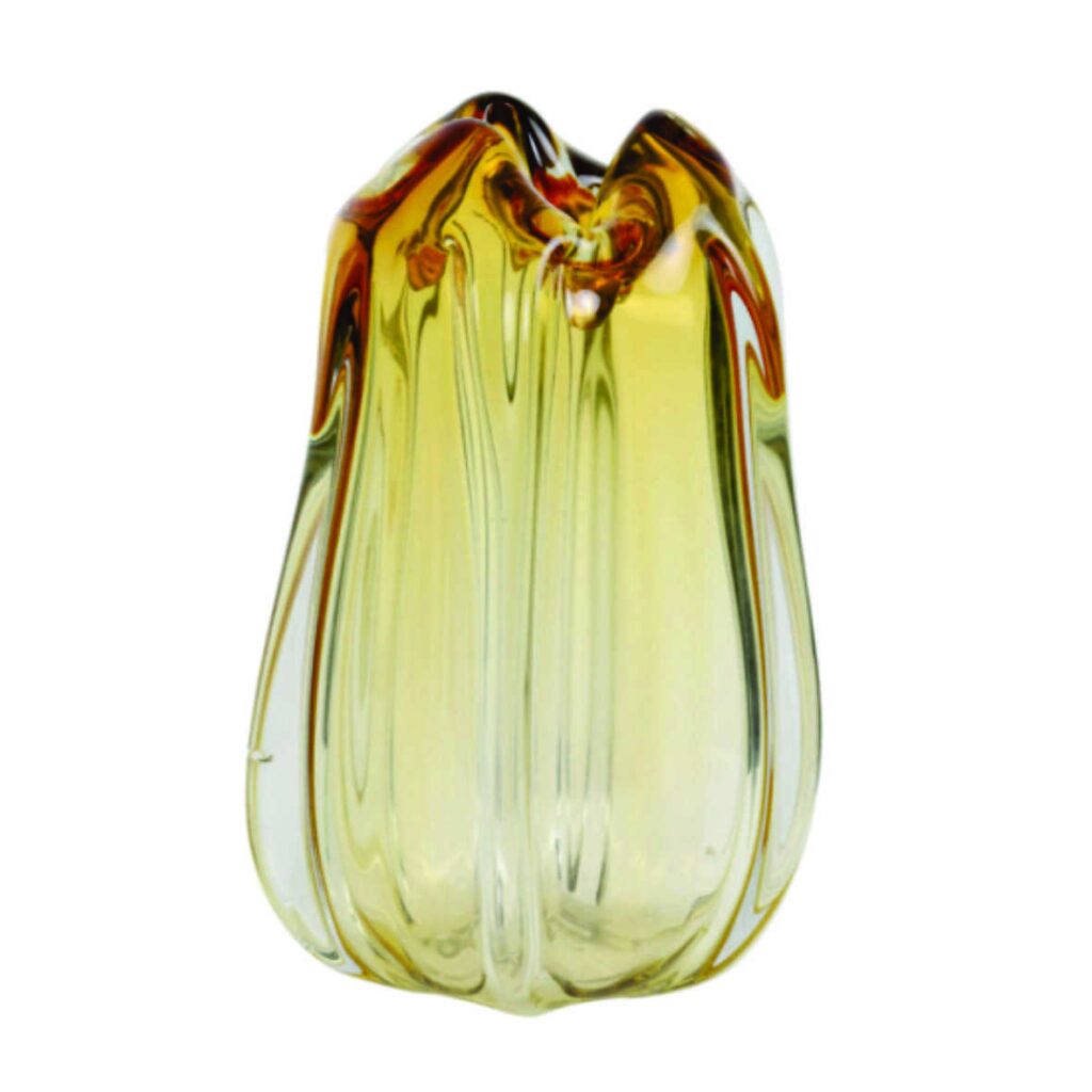 Murela Glass Vase | Amber 300mm