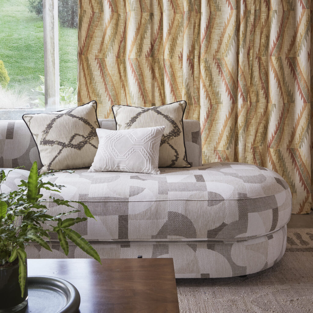 SUTHERLAND CHAISE END SOFA 2700 | JIM THOMPSON BASILICA STONE