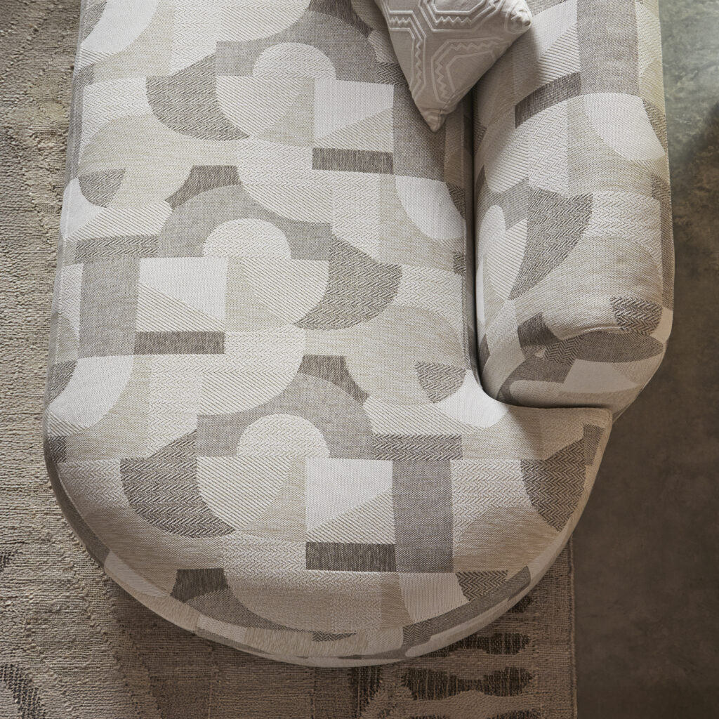 SUTHERLAND CHAISE END SOFA 2700 | JIM THOMPSON BASILICA STONE