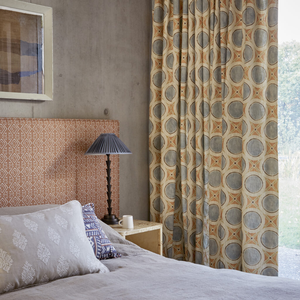 TATE LATERAL HEADBOARD | JIM THOMPSON CITADEL BURNED ORANGE