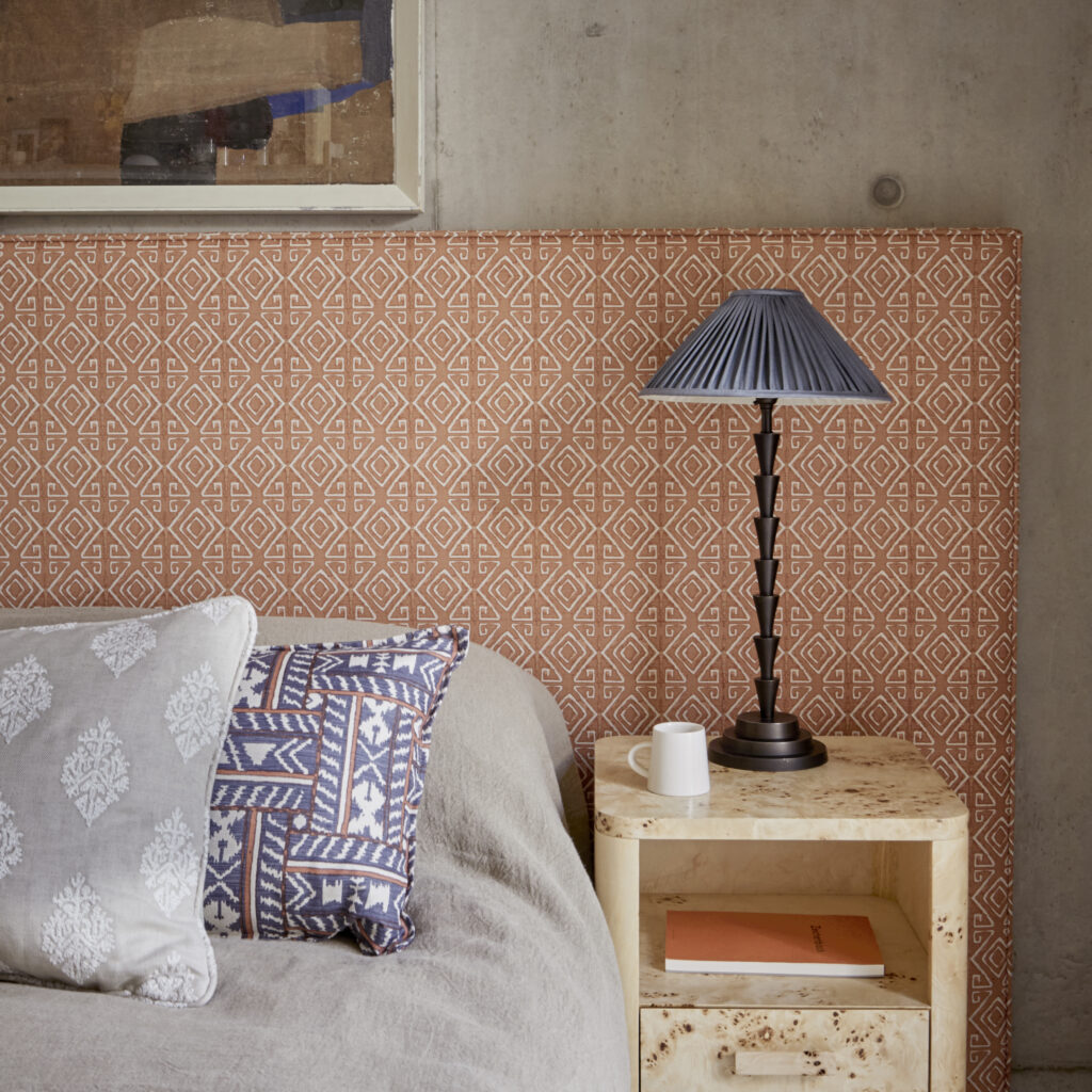 TATE LATERAL HEADBOARD | JIM THOMPSON CITADEL BURNED ORANGE