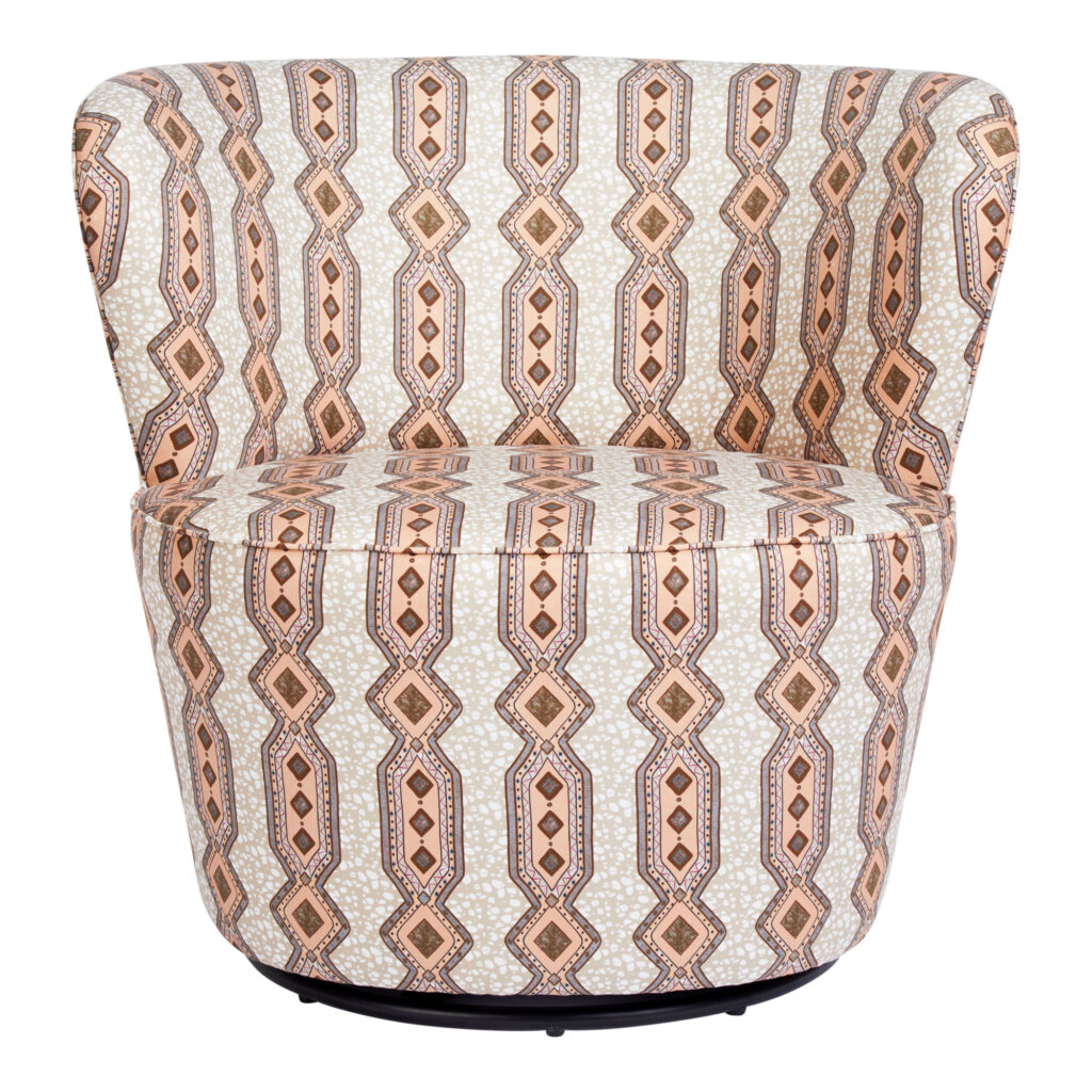 Battersea Swivel Occasional Chair | Eva Sonaike Ife Beige
