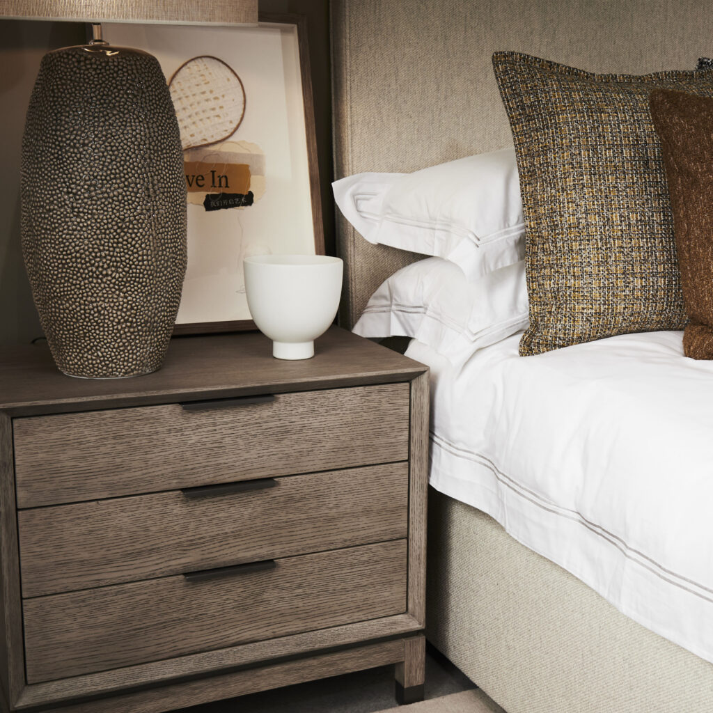 Baxter Bedside 700 | Latte Bronze