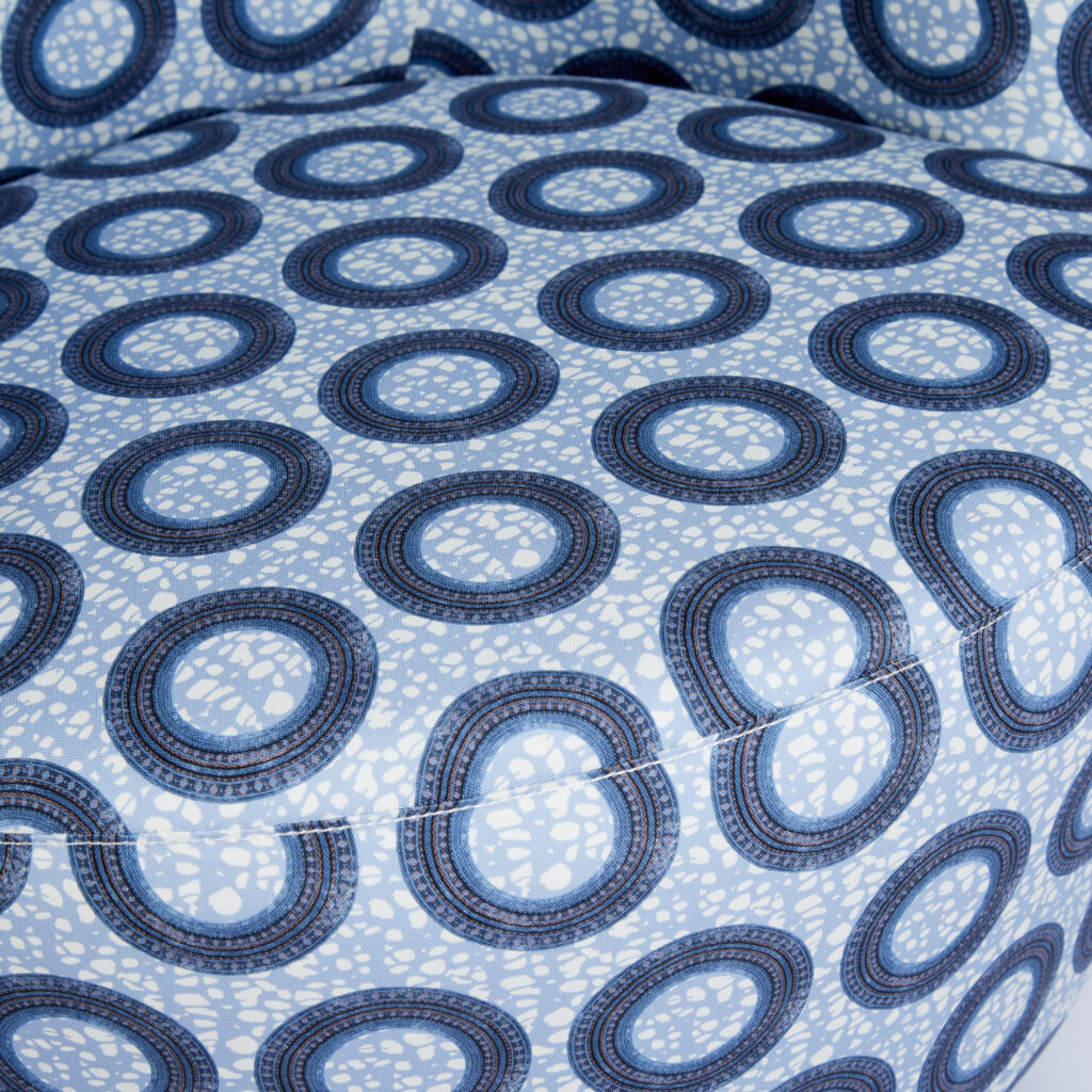 Charlie Swivel Occasional Chair | Eva Sonaike Ayo Blue
