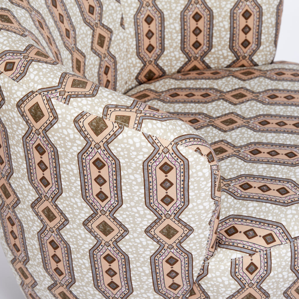 Charlie Swivel Occasional Chair | Eva Sonaike Ife Beige