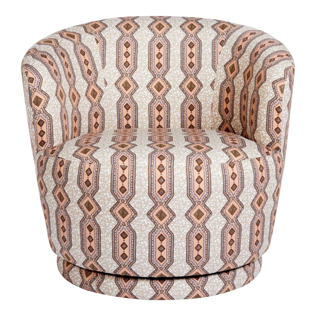 Charlie Swivel Occasional Chair | Eva Sonaike Ife Beige