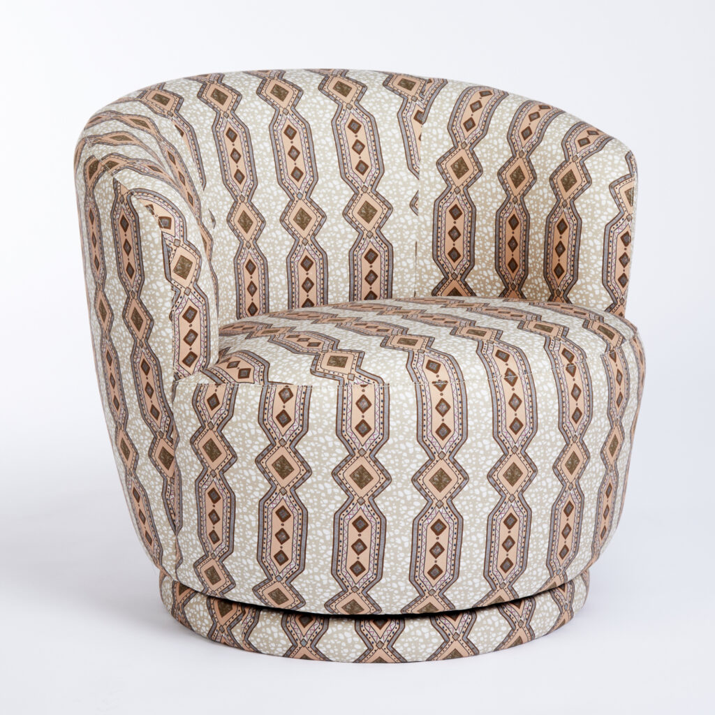 Charlie Swivel Occasional Chair | Eva Sonaike Ife Beige