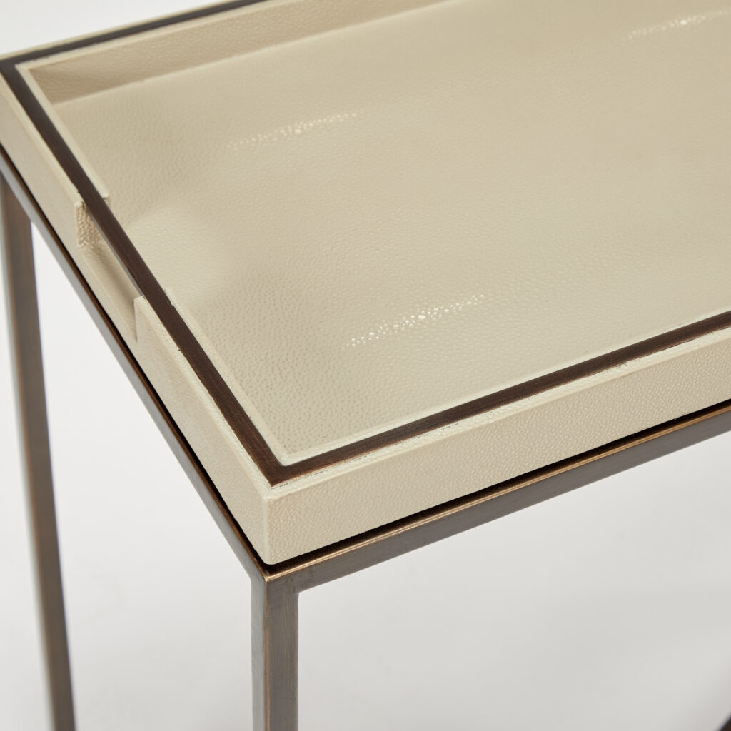 collins console table 750 | taupe shagreen