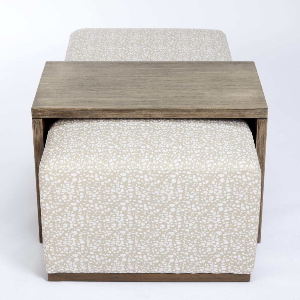 Gallagher Ottoman Coffee Table | Eva Sonaike Batik Beige