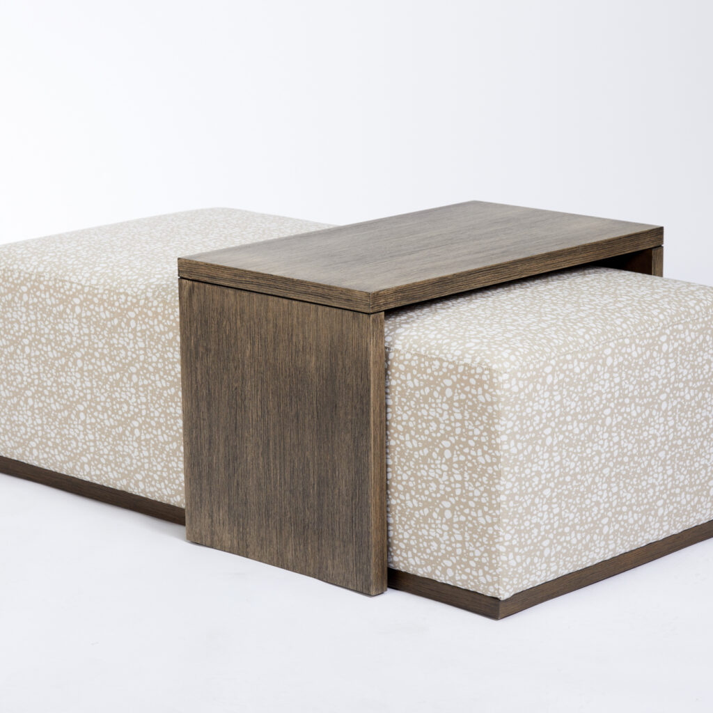Gallagher Ottoman Coffee Table | Eva Sonaike Batik Beige