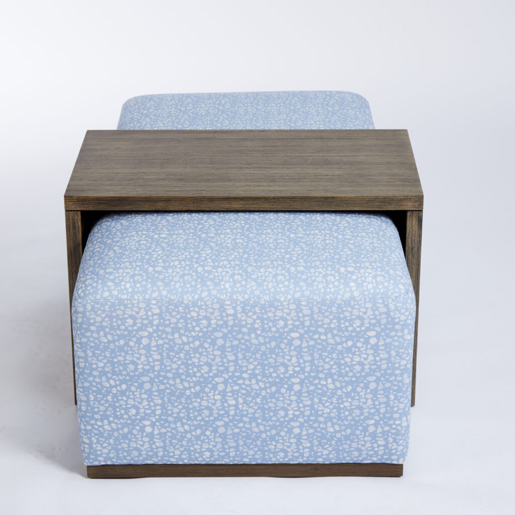 Gallagher Ottoman Coffee Table | Eva Sonaike Batik Sky