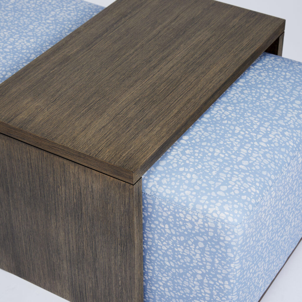 Gallagher Ottoman Coffee Table | Eva Sonaike Batik Sky