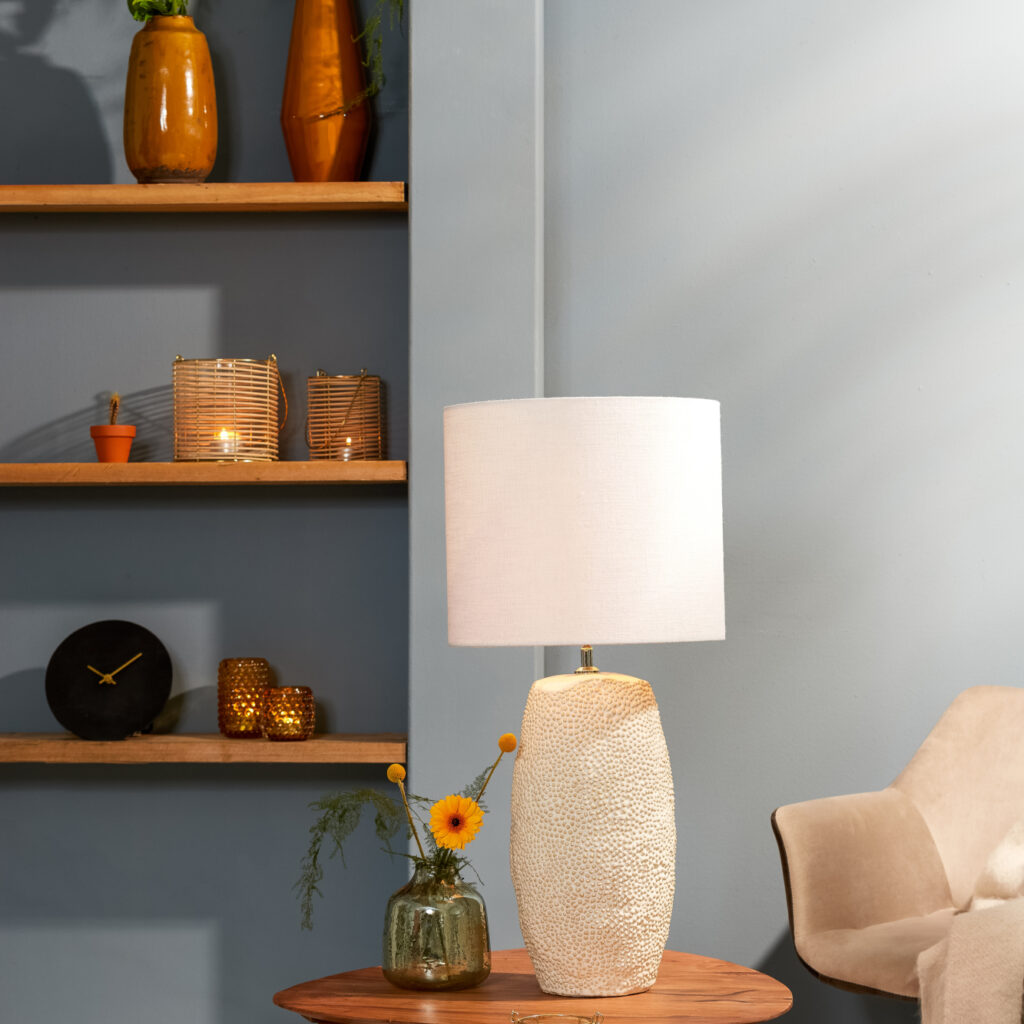 Kimberley Small Lamp Base | Cream Ceramic