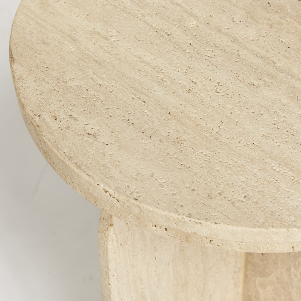 otinia side table | Travertine Sand