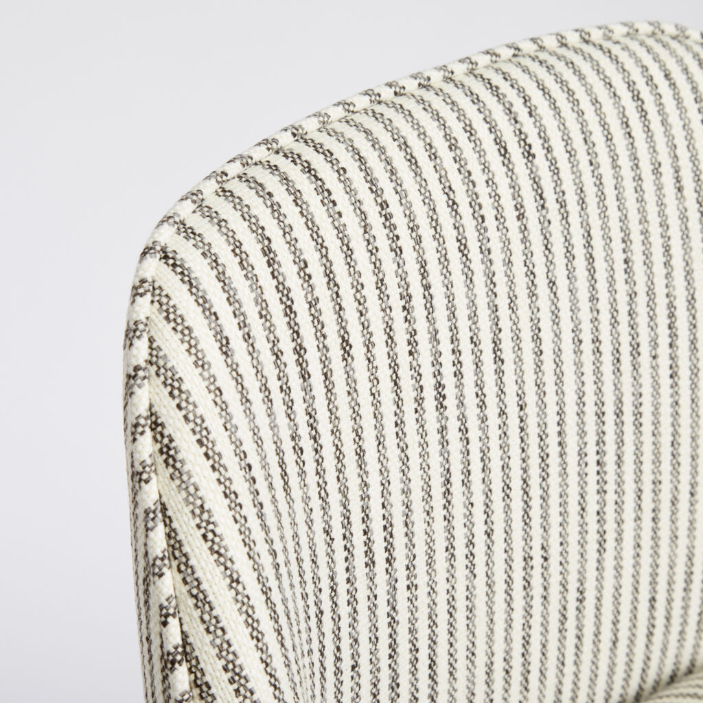 Padua Barstool | Ex Photoshoot, Colefax fabric with Nordic Grey Legs