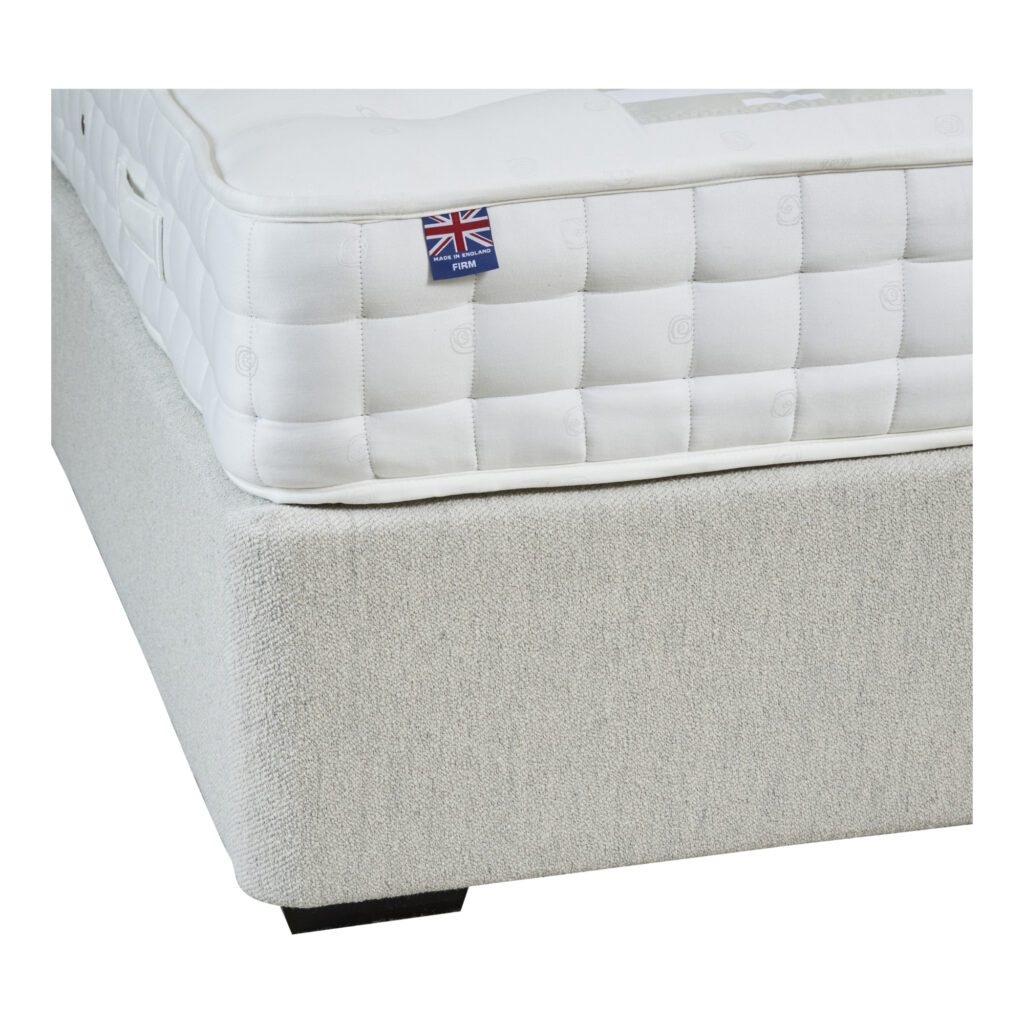 Covered Platform Top Single Divan Base | Mitchell Cloth 05