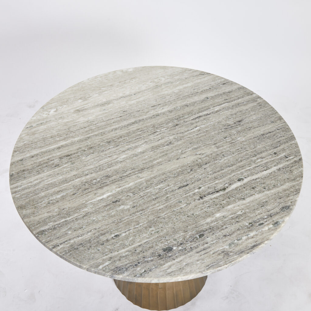 Rainne Dining/Centre Table | Antique Bronze and Taupe Marble