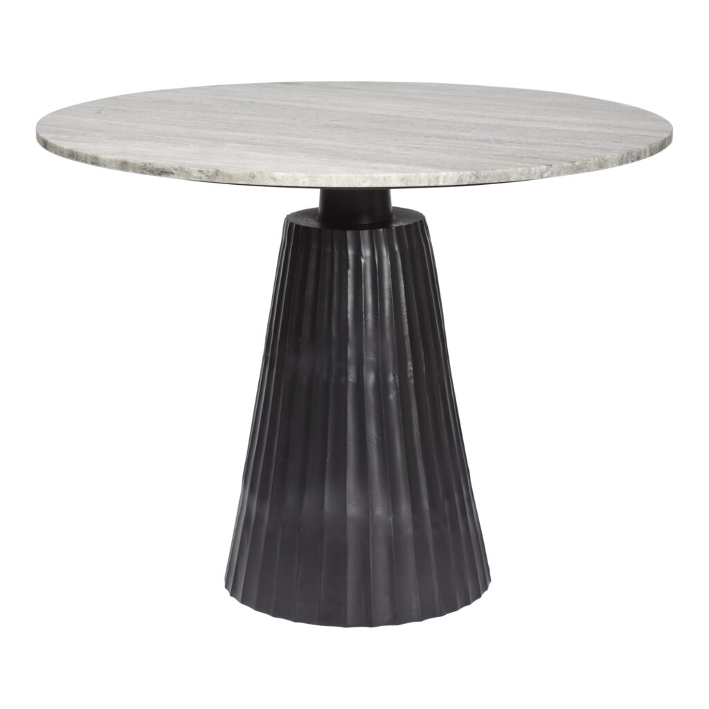 Rainne Dining / Centre Table | Matt Black and Taupe Marble