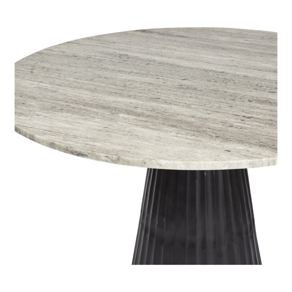 Rainne Dining / Centre Table | Matt Black and Taupe Marble