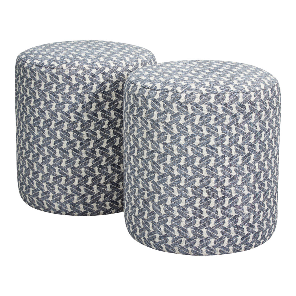 STOCK ROUND STOOL | PARADE INDIGO