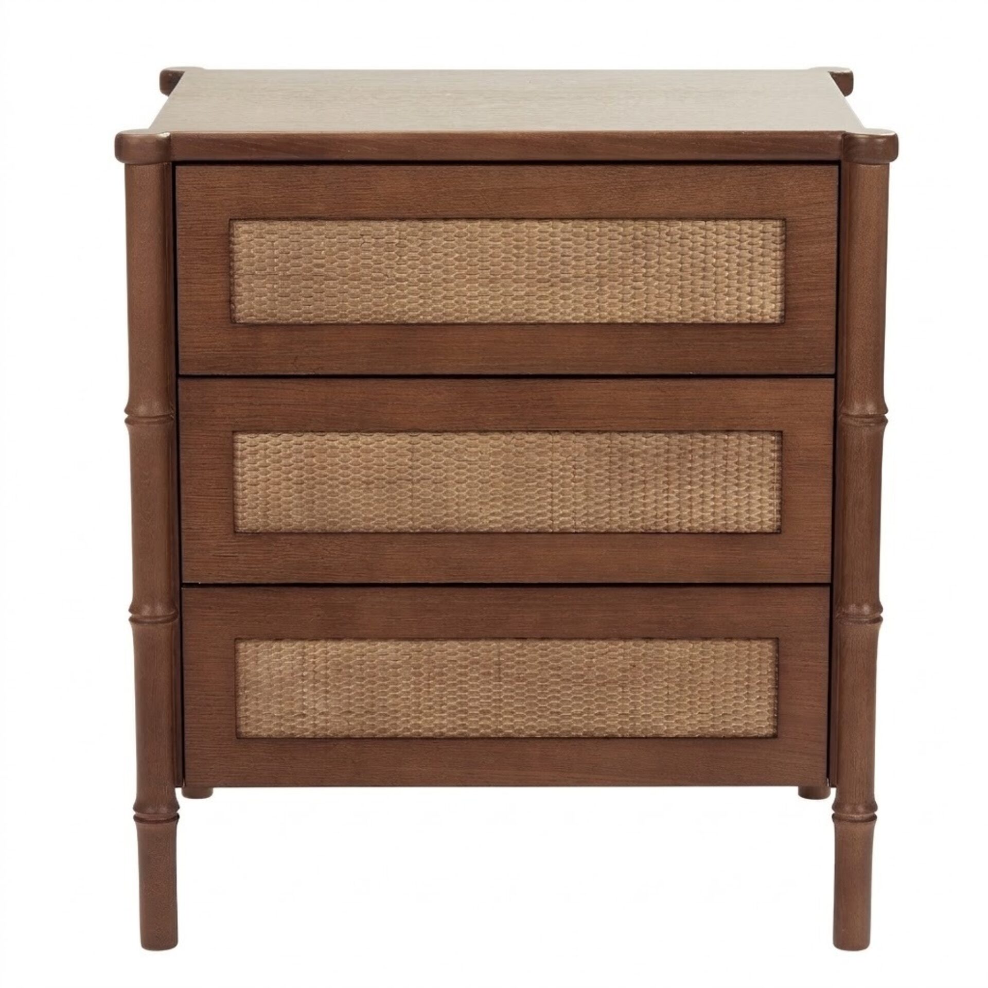 Mustique Bedside | VintageOak and rattan