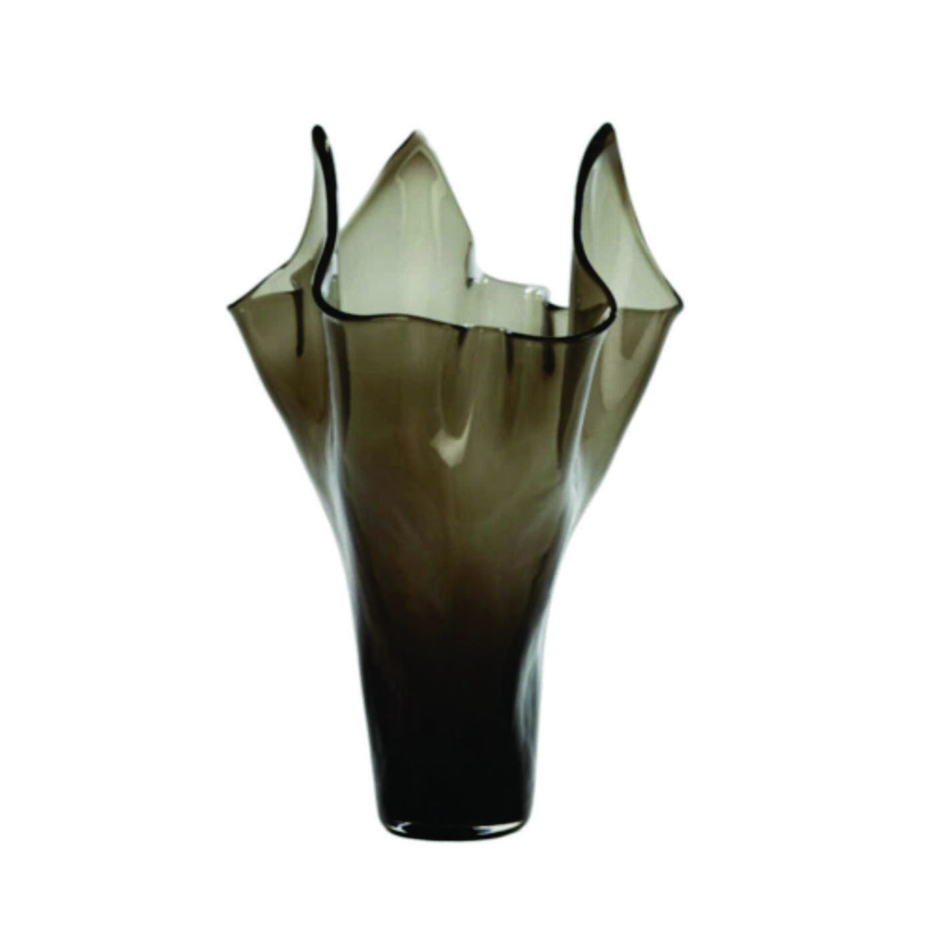 Aiora Vase | Glass Dark Grey 400mm