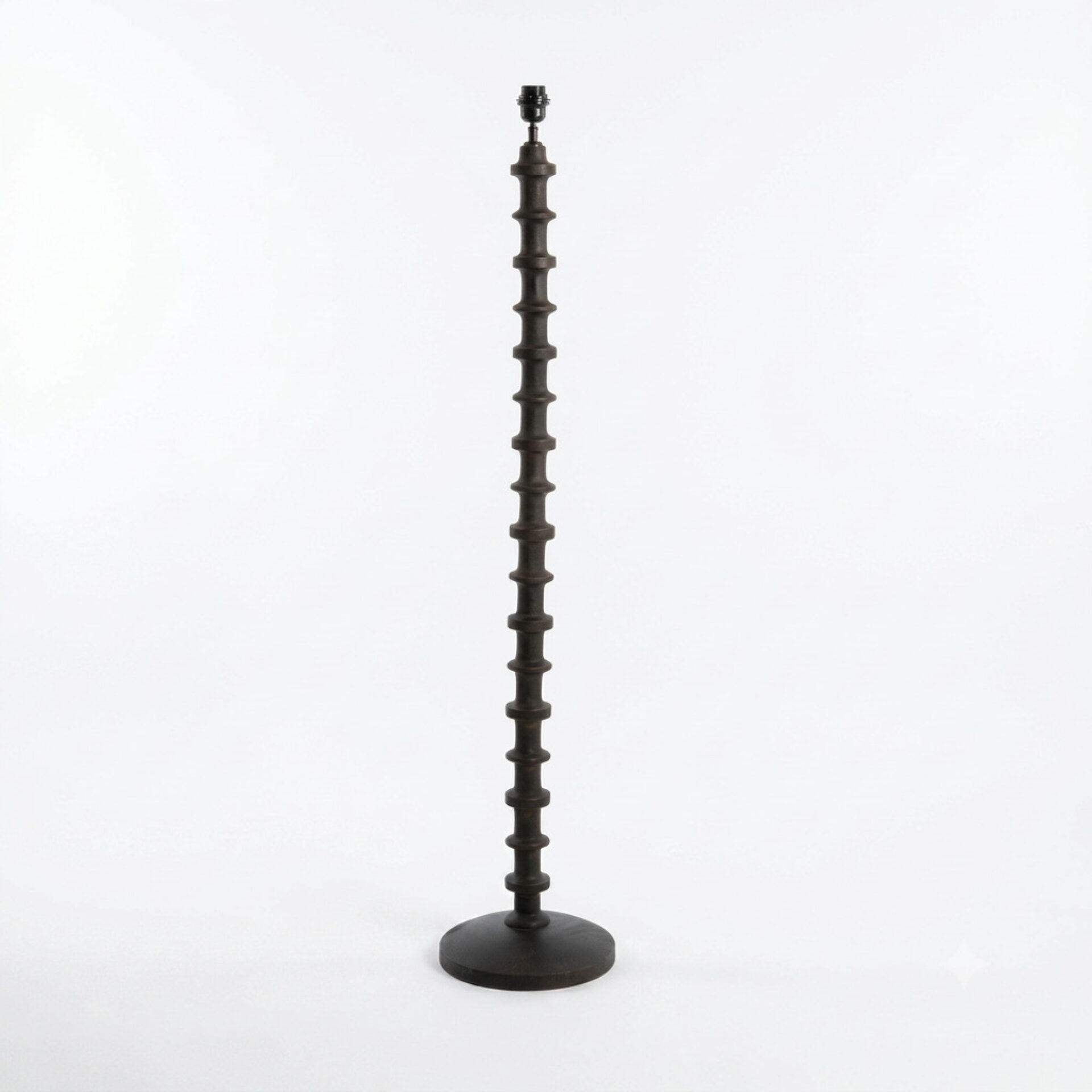 Cecily Floor Lamp | Dark Matt Wood